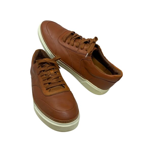 Allen Edmonds‎ Burke Brown Leather Lace-Up Sneakers Mens Size 13 E (Wide) - Picture 11 of 11